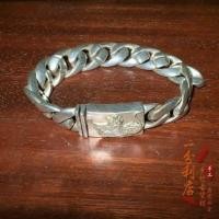 ราคา คอลเลกชันโบราณสร้อยข้อมือเงินเก่าชายพื้นบ้าน Old ช่างเงิน Ueyama Tiger สร้อยข้อมือเงินหญิง Benming ปีโอนของขวัญสร้อยข้อมือ 3.21 BFM7 (29330349335)