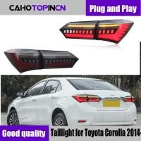 ราคา Car Taillights Assembly for Toyota Corolla 2014-2017 LED Auto Back Lamps Upgrade Dynamic Flashing S (51557117226)