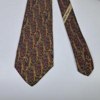 ราคา เนคไท มือสอง Salvatore Ferragamo Men's Silk Tie Abstract Brown Design Made in italy (43124129343)