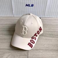 ราคา หมวก MLB สีครีมขาว โลโก้ B สกรีน Boston สีแดง (2436117661)