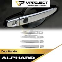 ราคา Toyota Alphard 10 Series (2002 - 2007) มือจับประตู Chrome Trim Fit สําหรับ Alphard AH10 V โครงการรถอุปกรณ์เสริม (53306517561)