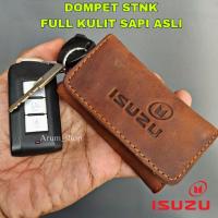 ราคา GANTUNGAN Flash solle isuzu พวงกุญแจรถกระเป๋าสตางค์หนังแท้ stnk sim (40126559552)
