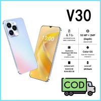ราคา โทรศัพท์มือถือ V30 6.7นิ้ว 12GB+512GB หน้าจอเต็ม โทรศัพท์มือถือราคาถูก 5G การ์ดคู่ WiFi COD (28434075370)