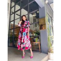 ราคา เดรสตัวยาวทรงคอจีนพิมพ์ลาย (15312844150)