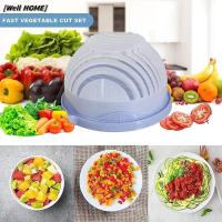 ราคา [Well HOME] 1PC ผักสลัดตัดชาม Chopper สําหรับผัก SliceCut สลัดผลไม้ครัวเครื่องมือ Accessorie Gadgets ครัวสต็อกใหม่ (53707558496)