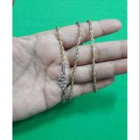 ราคา สร้อยคอสแตนเลสแท้สี2กษัตริย์2มิล22นิ้ว (994335989)