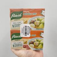 ราคา (แพ็ค 6) Knor No MSG Added Pork Flavour คนอร์ ซุปก้อนรสหมู สูตรไม่ใส่ผงชูรส ลดโซเดียม 25% 60 กรัม (19303792436)