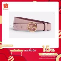 ราคา เข็มขัดหนัง Coach Pink Leather Belt size medium 32-36" (11808810318)