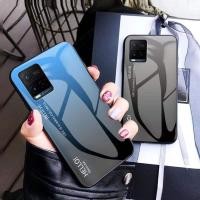 ราคา เคสกระจกไล่สี ใช้สำหรับ Vivo T1X Y21T Y33T Y21 Y33S V19 Y12A Y12S Y20 Y20S Y20I เคสกระจกสองสี กันกระแทก (20323986007)