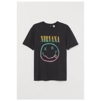 ราคา เสื้อยืด NIRVANA สีดำ ปี ของแท้ 100% เสื้อยืดคอกลม พร้อมส่ง (22785491282)