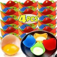 ราคา 1/4ชิ้นซิลิโคนไข่ถ้วย คนพูด-หม้อไอน้ําไข่แม่พิมพ์ถ้วย-สําหรับไมโครเวฟทอดอากาศ-แบบพกพาไข่แม่พิมพ์ถาด-ไม่ติดกระทะไข่นึ่งถาด-ครัวทําอาหารไข่แกดเจ็ต (53950106581)