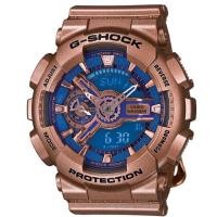 ราคา Casio G-Shock Mini นาฬิกาข้อมือผู้หญิง สายเรซิ่น รุ่น GMA-S110GD-2A - สีทอง (283187911)