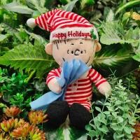 ราคา ตุ๊กตา Charlie Brown ป้ายลิขสิทธิ์แท้ Peanuts สวมหมวก Happy Holidays (27120725811)