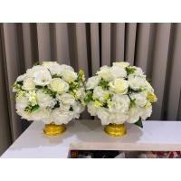 ราคา พร้อมส่งทันทีในไทย พานพานดอกรวงผึ้ง พานดอกไม้ปลอม ดอกไม้ประดิษฐ์ พานดอกไม้ประดับโต๊ะหมู่บูชา ร.10 พระเทพ ราชินี พระพันปี (17779696832)