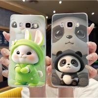 ราคา สําหรับ Samsung Galaxy J5 2016 ซิลิโคน TPU Anti-fall สําหรับ Samsung J7 2016/J710 Ins สไตล์น่ารักรูปแบบกันกระแทกเคสใส (28443229324)