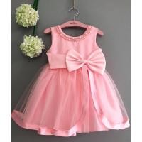 ราคา ชุดราตรีผ้าชีฟองสีชมพูลูกปัดสําหรับเจ้าหญิง (29572499715)