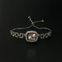 ราคา วินเทจวินเทจสี่เหลี่ยมเล็กๆเงินนาฬิกาเพชรสุภาพสตรีสร้อยข้อมือนาฬิกาผู้หญิงแสงหรูหราซอกสาวสร้อยข้อมือนาฬิกา (51607737961)