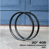ราคา วงล้อ 20 นิ้ว จักรยาน Alexrims รุ่น MD25 (406x25) 32H, Tubeless Compatible (27650425640)