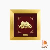 ราคา Khongkwan by Aurora กรอบรูปลูกท้อมงคล 15*15 ซม. ประดับด้วยทองคำแท้ 99.9% (14196474096)