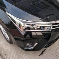ราคา ไฟหน้าไฟท้ายสําหรับ Toyota Corolla Altis 2014 2015 2016 G11 รถ Body Light โคมไฟกรอบจัดแต่งทรงผม ABS Chrome Trim (27655670309)