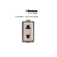ราคา Bticino ปลั๊ก เต้ารับ บิทิชิโน 1 โมดูล 1P 1 Way Socket Magic Advance M9025 เมจิก แอดวานซ์ (55557244074)