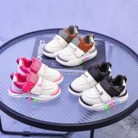 ราคา รองเท้าผ้าใบเด็กสำหรับเด็กเล็กและอนุบาล แบบแฟชั่นที่มีไฟกระพริบ WJG (52504506571)