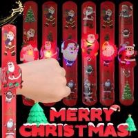 ราคา [3-5 วันมาถึง]สายรัดข้อมือคริสต์มาสมีไฟทันที 12 ชิ้น -แตะสร้อยข้อมือ LED ที่เปิดใช้งานด้วยโหมดกระพริบสีแดง/สีเขียว/ทองพร็อพภาพถ่ายวันหยุดปลอดสารก่อภูมิแพ้ (56157650710)