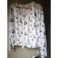 ราคา เสื้อแขนยาวผูกเอว ลายดอก (24550196338)