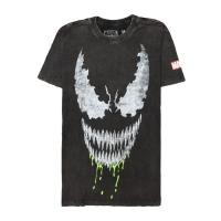 ราคา เสื้อยืดเวน่อม มาร์เวล Venom Marvel การ์ตูนลิขสิทธิ์แท้ รุ่น MVH246 สีดำฟอก Supercomics (6647901799)