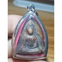 ราคา พระนางพญาเนื้อดินกรุเก่าไม่ทราบที่ เลี่ยมกรอบพร้อมใช้ พระบ้านๆราคาแบ่งปัน (24766478897)