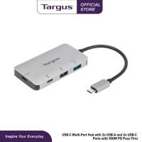 ราคา Targus USB-C Multi-Port Hub with 2x USB-A and 2x USB-C Ports with 100W PD Pass-Thru (TGS-ACH228AP) (24957360366)