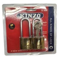 ราคา ล็อคแน่น กุญแจสปริง KINZO คอยาว คีย์อะไลท์ 2 ตัวชุด (ไขกุญแจดอกเดียวกัน) (27427610388)