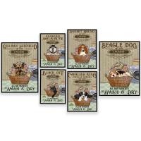 ราคา โปสเตอร์สุนัขล้างผ้าแห้ง อัลแคเชียน มาลามิวท์ แมวดำ บีเกิล แบสเซ็ต ฮาวด์ เยอรมันเชพเพิร์ด คาวาเลียร์ คิง ชาร์ลส์ สแปเนียล (52504006638)