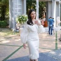 ราคา Dress สีขาว ออกงานต่างๆ สินค้าพร้อมส่ง Size M (6319534872)
