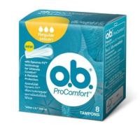 ราคา O.B. Pro Comfort โอบี โปรคอมฟอร์ท ผ้าอนามัยแบบสอด ธรรมดา 8 ชิ้น เหมาะสำหรับวันมามาก สอดง่าย ปลอดภัย แผ่นอนามัย แผ่นรองอน (24469585160)