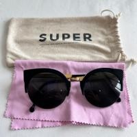 ราคา [แท้ ] แว่นกันแดด SUPER LUCIA FRANCIS BLACK GOLD 340 52 มือสองสภาพดี + ถุงผ้า (41158345460)