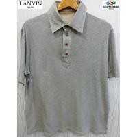 ราคา LANVIN PARIS แท้ เสื้อยืดโปโลแขนสั้นสีเทา (4341286971)