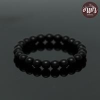 ราคา หินนิลด้าน Matte Onyx ขนาด 8 มิล หินแท้ 100% หินนิลกาฬ หินสีดำ หินมงคล (1937063071)