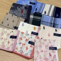 ราคา พร้อมส่ง - ผ้าพันคอ ใช้โพกหัว POLO RALPH LAUREN Handkerchief จากญี่ปุ่น ของแท้ 100% (25593295575)