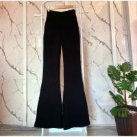 ราคา กางเกงผ้าวูลเวฟขาม้าเอวสูง (24547339444)