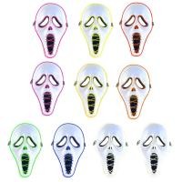 ราคา Renvena สยองขวัญน่ากลัว LED เรืองแสง Light Up Face Mask ฝาครอบ Excluded แบตเตอรี่สําหรับฮาโลวีนคอสเพลย์ Party Carnival เครื่องแต่งกาย Prop (53657093749)