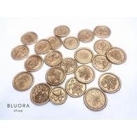 ราคา Wax Seal ครั่งสำเร็จรูป ดวงตราประทับลายหรู ใช้ตกแต่งซองจดหมาย งานแต่ง ของชำร่วย (สีทองแชมเปญ) (52100255202)