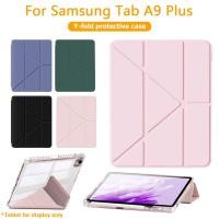 ราคา 3+Yพับ เคส For Samsung Galaxy Tab A9 S9 A9plus/S9 FE/S9 PLUS/S9 plus FE อะคริลิก Protective Case Samsung Tab เคสหลังใส (28340142536)
