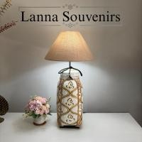 ราคา โคมไฟตั้งโต๊ะ แฮนด์เมดสไตล์ล้านนา (45403245182)