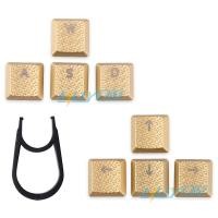 ราคา keycap sa keycap เหมาะสําหรับ Logitech G915 913 G815 813 Gold Texture Anti-slip โปร่งแสง 8-Button Keycap fps เกม (55506752237)