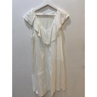 ราคา เดรสzara มือสอง ผ้าลินินสีขาว (18857434430)