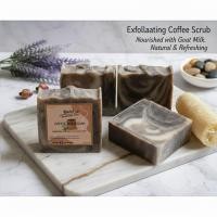 ราคา สบู่สครับ กากกาแฟ+น้ำนมแพะ สบู่แฮนด์เมด (24967585597)