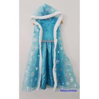 ราคา เสื้อเด็ก เดรสเจ้าหญิง Frozen สีฟ้า (20444804040)