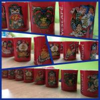 ราคา แก้วเนสแดง เนสกาแฟNescafe ลายตรุษจีน ลายมงคล มี8ลาย8ใบให้สะสม (6415248185)