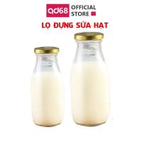 ราคา สะดวก 200มล 250มล 300มล ขวดแก้วสําหรับใส่นมถั่วและน้ําผลไม้พร้อมฝาดีบุก (42378919091)